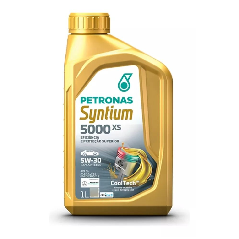 ÓLEO DO MOTOR PETRONAS - SYNTIUM 5000 XS 5W30 SN SINTÉTICO 4L
